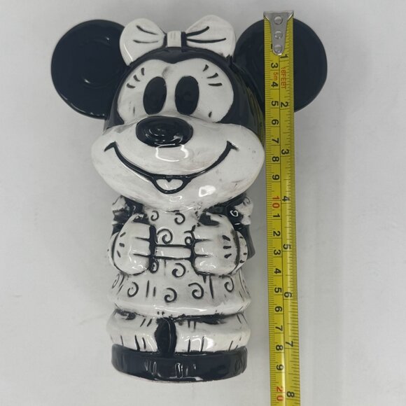 Geeki Tiki Jungle Bird Disney Pop Up Minnie Mouse Black White Ceramic Tiki Mug - Picture 7 of 7